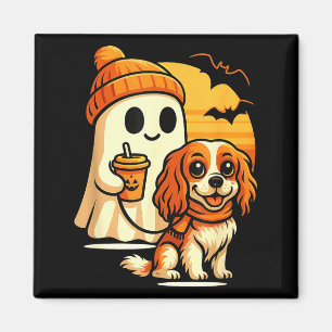 Lustiger Geist, der Cavalier King Charles Hund läu Magnet