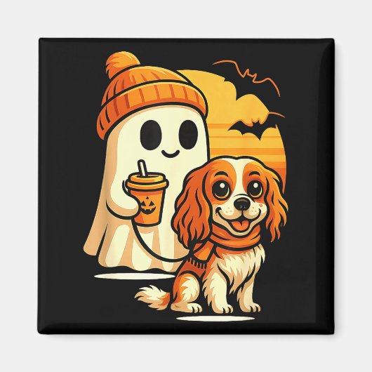 Lustiger Geist, der Cavalier King Charles Hund läu Magnet (Vorne)