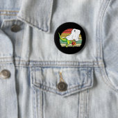 Lustiger Geist Dinosaurier Halloween Button (Beispiel)