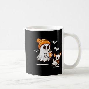 Lustiger Geist gehender Chihuahua-Hund Halloween F Kaffeetasse