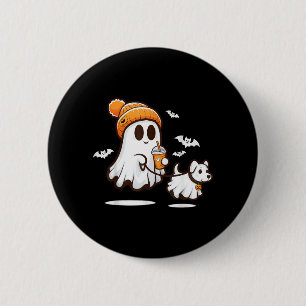 Lustiger Geist gehender Hund Geist Hund Halloween  Button