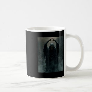 Lustiger Geist Herz Hände gruseliges Gesicht Hallo Kaffeetasse