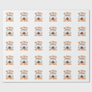 Lustiger Geist-Hund Halloween Keine Tricks, nur Le Geschenkpapier