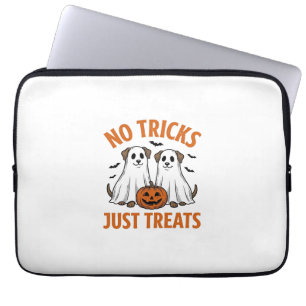 Lustiger Geist-Hund Halloween Keine Tricks, nur Le Laptopschutzhülle