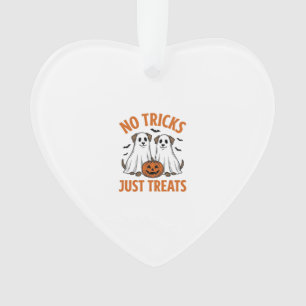 Lustiger Geist-Hund Halloween Keine Tricks, nur Le Ornament