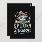lustiger Geist mit Hüten, spukhafte Jahreszeit Postkarte (Vorne/Hinten)