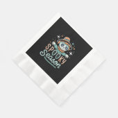 lustiger Geist mit Hüten, spukhafte Jahreszeit Serviette (Ecke)