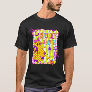 Lustiger Geist Schwarze Katze Grusel Saison Süßes T-Shirt
