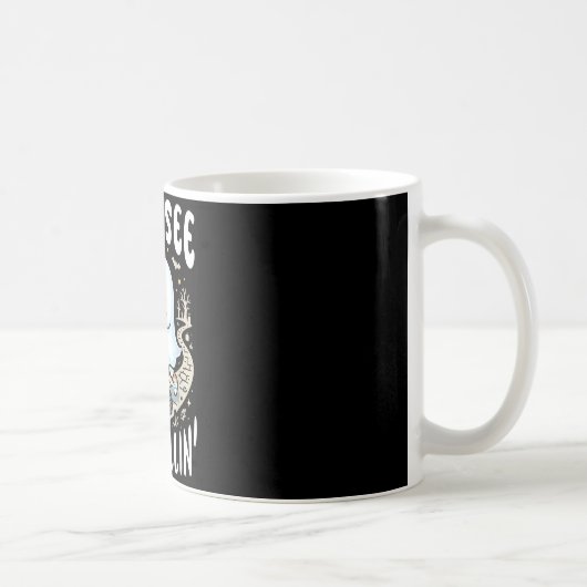 Lustiger Geist sieht rollende Physiotherapie Hallo Kaffeetasse (Rechts)