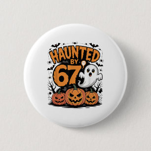 Lustiger Geist T Kürbis Halloween - Verflucht Button