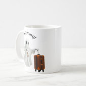 Lustiger Geister-Reise-Tasse Kaffeetasse (Vorderseite Links)