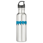 lustiger Geistertext Edelstahlflasche (Vorderseite)