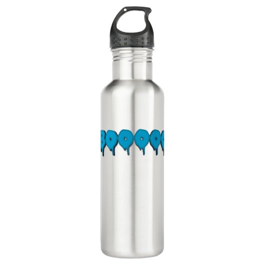 lustiger Geistertext Edelstahlflasche (Vorderseite)