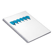 lustiger Geistertext Notizblock (Rechte Seite)