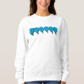 lustiger Geistertext Sweatshirt (Vorderseite)