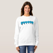 lustiger Geistertext Sweatshirt (Vorne ganz)