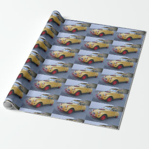 Lustiger Gelber Citroen 2CV Ente Geschenkpapier