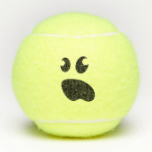 Lustiger gelber Tennisball mit niedlichem Tennisbälle (Vorderseite)