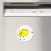 Lustiger gelber Vogel Doodle  Magnet (In Situ (Geschirrspüler))
