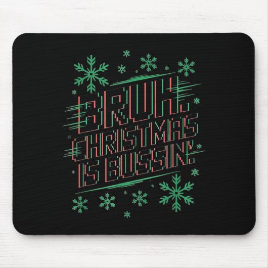 Lustiger Gen Alpha Gen Z Slang Lustiger Weihnachts Mousepad (Vorne)