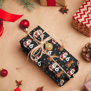Lustiger Gen Z Weihnachtsmann & Rudolph 67 Weihnac Geschenkpapier