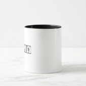 Lustiger Genie-Becher Periodensystem-Element-Kaffe Tasse (Zentrum)