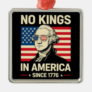 Lustiger George Washington Keine Könige Amerika 17 Ornament Aus Metall