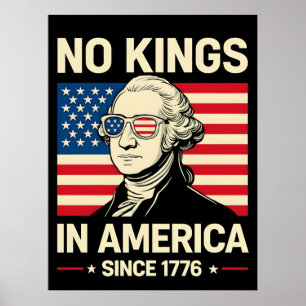 Lustiger George Washington Keine Könige Amerika 17 Poster