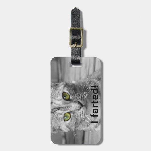 Lustiger Gepäckanhänger (Vorderseite vertikal)