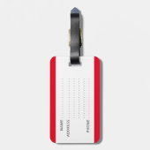 Lustiger Gepäckanhänger mit "dem Bergwerk" (Rückseite vertikal)