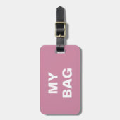 Lustiger Gepäckanhänger mit "meiner Tasche" (Vorderseite vertikal)
