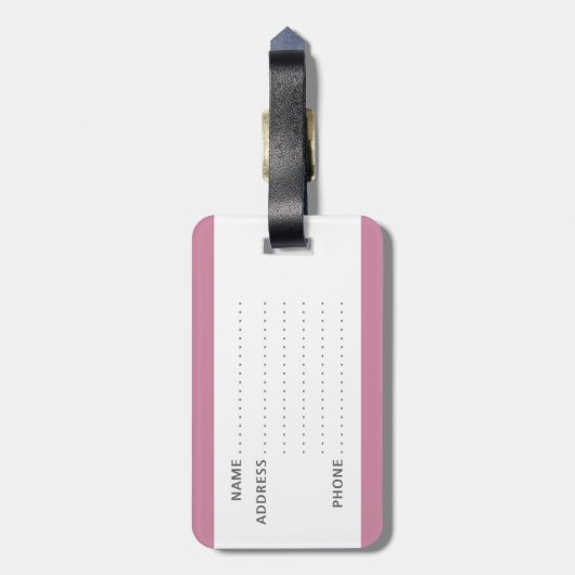 Lustiger Gepäckanhänger mit "meiner Tasche" (Rückseite vertikal)