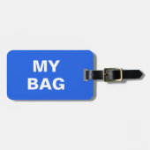Lustiger Gepäckanhänger mit "meiner Tasche" (Vorderseite horizontal)