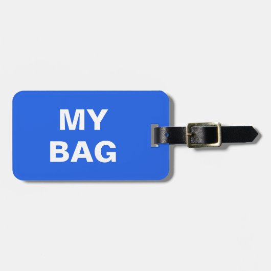 Lustiger Gepäckanhänger mit "meiner Tasche" (Vorderseite horizontal)