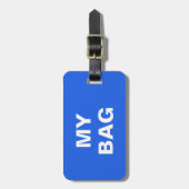 Lustiger Gepäckanhänger mit "meiner Tasche" (Vorderseite vertikal)