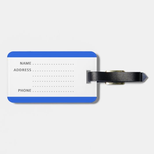 Lustiger Gepäckanhänger mit "meiner Tasche" (Rückseite horizontal)