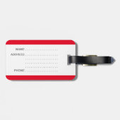 Lustiger Gepäckanhänger mit "meiner Tasche" (Rückseite horizontal)