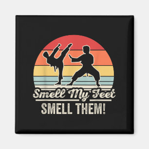 Lustiger Geruch Füße Martial Arts Retro Karate Gra Magnet
