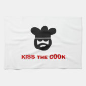Lustiger Geschirrtuch | Kuss der Koch (Horizontal)