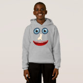 Lustiger Gesicht Hoodie (Vorne ganz)