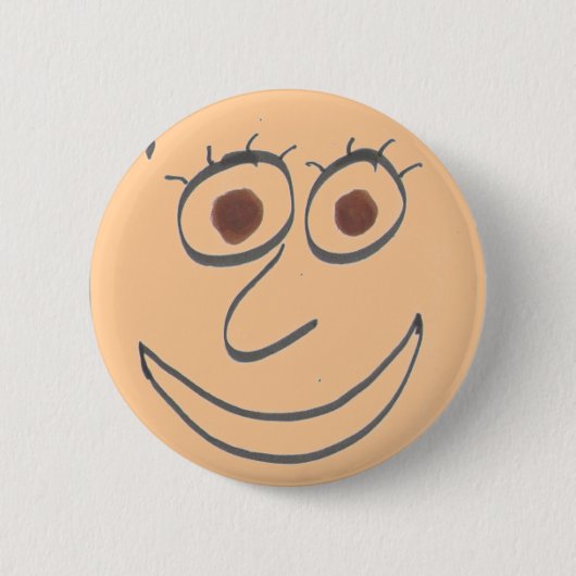 Lustiger Gesichts-Button Button (Vorderseite)