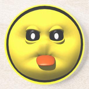 Lustiger Gesichts-Sandstein-GetränkeUntersetzer Sandstein Untersetzer
