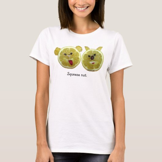 Lustiger Gesichts-Zitronen-Frucht-T - Shirt (Vorderseite)