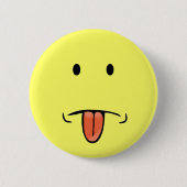 Lustiger Gesichtsknopf Button (Vorderseite)