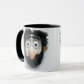Lustiger Gesichtsmug Tasse (Vorderseite Links)