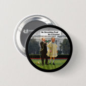 Lustiger Gewehr-Witz Donald Trump Putin Smocking Button (Vorne & Hinten)