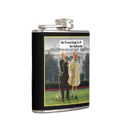 Lustiger Gewehr-Witz Donald Trump Putin Smocking Flachmann (Rechts)