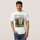 Lustiger Gewehr-Witz Donald Trump Putin Smocking T-Shirt (Vorne ganz)