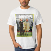 Lustiger Gewehr-Witz Donald Trump Putin Smocking T-Shirt (Vorderseite)