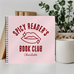 Lustiger Gewürzter Leser-Book-Club Spiralnotizbuch Notizblock